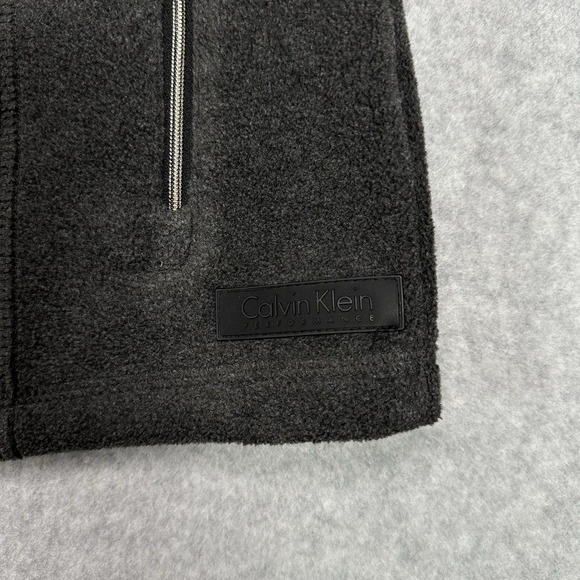 Calvin Klein Performance Gray Zip Up Fleece Vest Women's Size Large - Picture 3 of 7